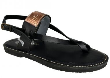 Σανδάλια γυναικεία | Δερμάτινα | Υφαντίδης | 680990 | Μαύρο - Υφαντίδης - 